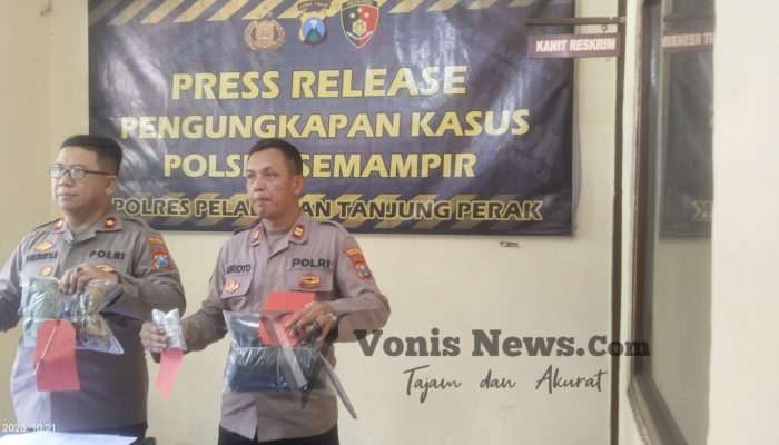Curi Perangkat Traffic Light Karang Tembok, Pemuda Surabaya Dibekuk Polsek Semampir Berbekal Rekaman CCTV