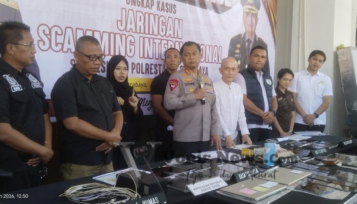 Polrestabes Surabaya Tambah Tersangka Kasus Scamming Internasional Jadi 45 Orang, Korban Jepang dan China Mulai Diperiksa