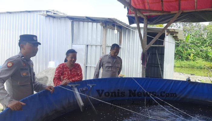 Polsek Kebomas Turun Langsung Cek Peternakan Lele, Perkuat Ketahanan Pangan Menuju Swasembada Nasional