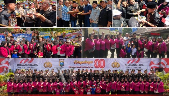 Prank Hari Bhayangkara ke-80, AMI “Kerjai” Polda Jatim, Polrestabes Surabaya dan Polres Tanjung Perak, Berakhir dengan Potong Kue Penuh Keakraban