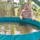 Polsek Benjeng Cek Budidaya Ikan Lele di Bulurejo, Dukung Program Swasembada Pangan Nasional