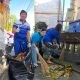 Serangkaian HUT Ke-25 Partai Demokrat, Demokrat Bali Gelar Aksi Ngayah Bersih-Bersih di Pura Dalem Kahyangan Badung