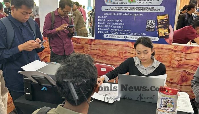 Polres Gresik Hadirkan Layanan SKCK Online di Job Fair 2026, Permudah Pencari Kerja Urus Persyaratan