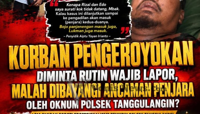 Korban Dugaan Pengeroyokan Mengaku Diintimidasi Saat Wajib Lapor, LSM GMICAK Soroti Profesionalisme Penyidik Polsek Tanggulangin