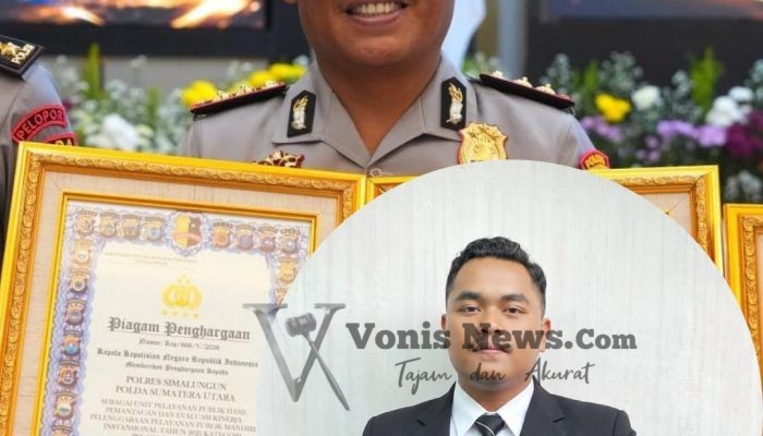 IJLS Apresiasi Kapolres Simalungun Raih Penghargaan dari Kementerian PANRB dan Kapolri