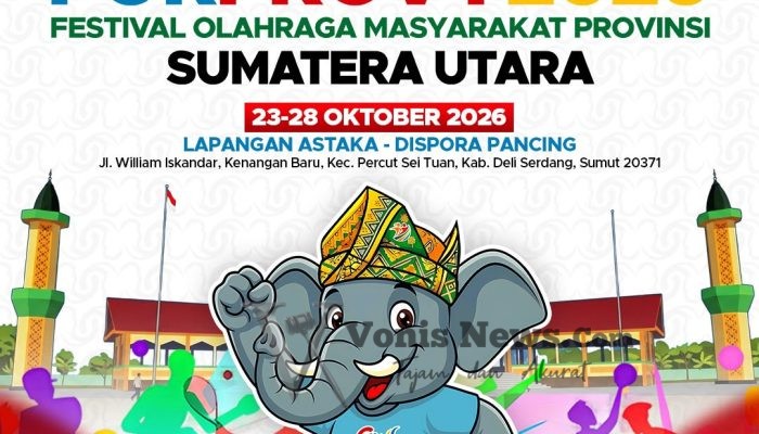 Kormi Sumut : FORPROVSU I 2026 di proyeksikan menjadi ajang Festival Olahraga Masyarakat dengan Pegiat terbanyak di Indonesia