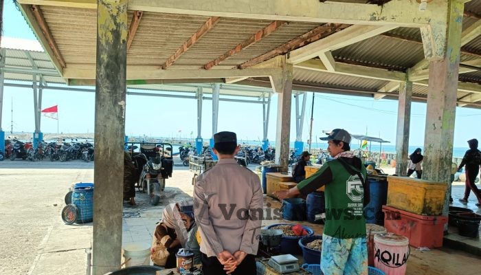 Polbek Panceng Cek Pedagang Ikan Laut di TPI Campurejo, Dukung Ketahanan Pangan Gresik