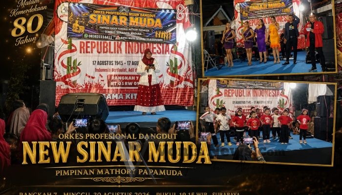 HUT ke-81 RI di Rangkah 7 Meledak! Orkes New Sinar Muda Bikin Warga Larut dalam Goyang