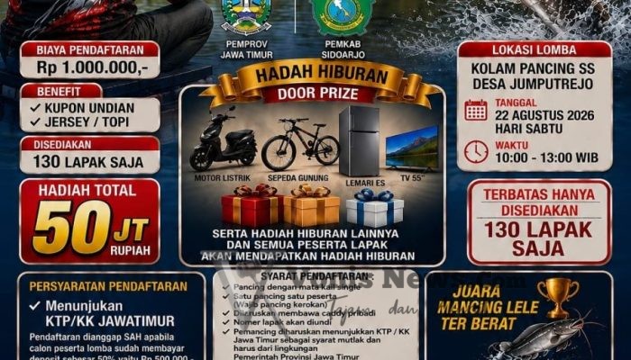 Semarak HUT RI ke-81, MAKI Jatim Gelar Lomba Mancing Lele Berhadiah Total Rp50 Juta