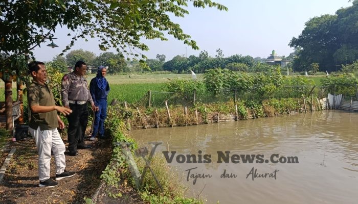 Polsek Driyorejo Cek Budidaya Ikan Nila, Dukung Ketahanan Pangan di Gresik