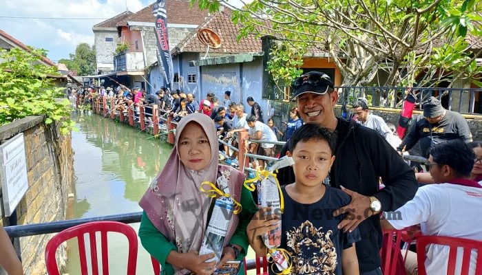 Jaga Sungai Tetap Bersih, Desa Sumerta Kauh Gelar Lomba Mancing Lele