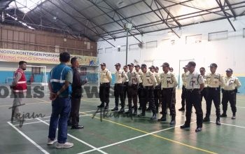 Satpam Haleyora Powerindo PLN UIP JBTB Perkuat Kesiapsiagaan melalui PBB dan Penyegaran Jasmani