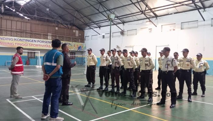 Satpam Haleyora Powerindo PLN UIP JBTB Perkuat Kesiapsiagaan melalui PBB dan Penyegaran Jasmani
