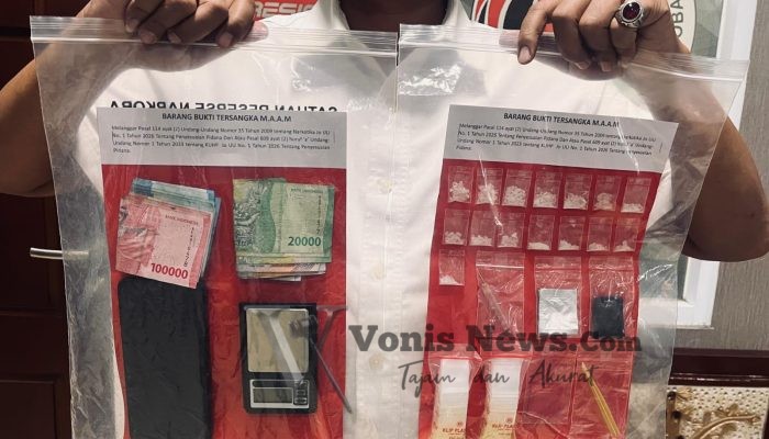 Satresnarkoba Polres Gresik Bongkar Peredaran Sabu, 15 Klip Seberat 7,356 Gram Diamankan