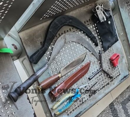 Dua Terduga Pelaku Curanmor Bersenjata Dilumpuhkan Polsek Sukolilo Surabaya