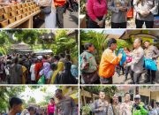 Kapolrestabes Surabaya Hadiri JUPE Polsek Gubeng, 300 Porsi Sarapan Gratis Dibagikan