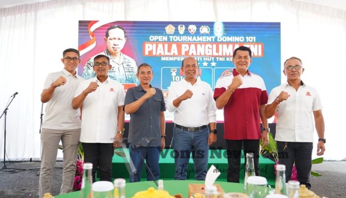 Turnamen Domino Piala Panglima TNI Semarakkan HUT ke-81, Kemanunggalan TNI dan Rakyat Makin Erat