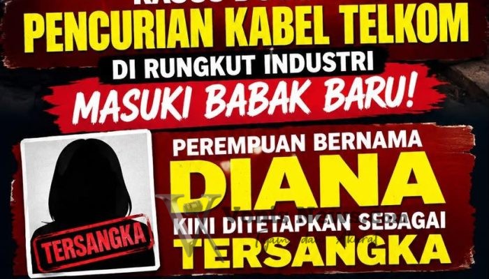 Polisi Tetapkan Diana sebagai Tersangka Dugaan Pencurian Kabel Telkom di Rungkut Industri, GAPRAK Apresiasi Kinerja Tipikor