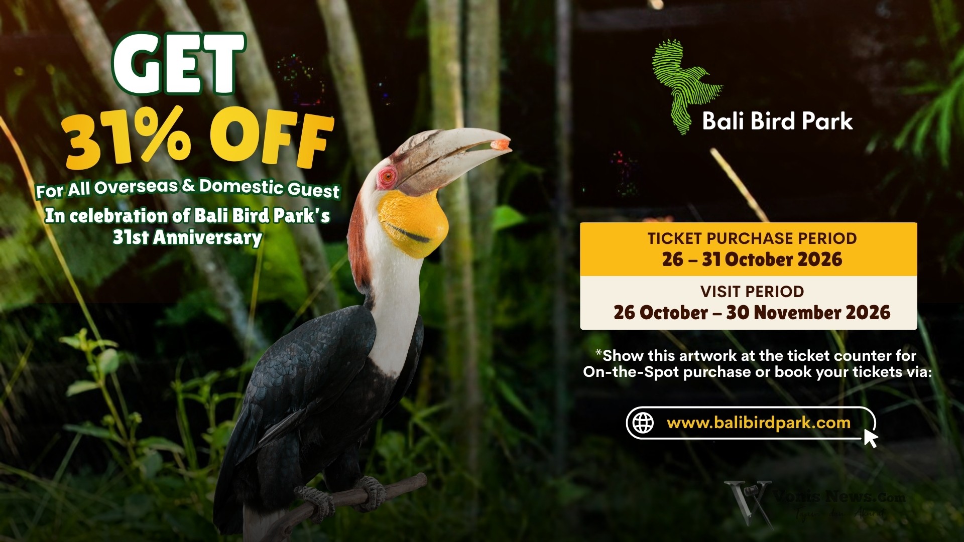 Bali Bird Park Discount