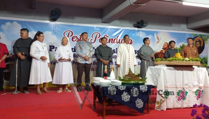 Pesta Pelindung Paroki St. Fransiskus Assisi Padang Bulan Medan, Mgr. Kornelius Sipayung OFMCap. Ajak Umat Hidup dalam Damai dan Persaudaraan
