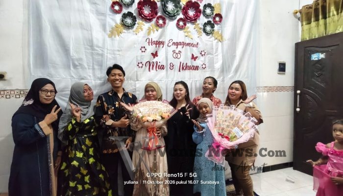 Mia dan Ikhsan Resmi Bertunangan, Momen Bahagia Penuh Haru dan Kebahagiaan