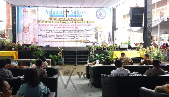 Pemberkatan Santuario dan Bangunan Karya Pastoral Paroki St. Yohanes Paulus II Namopécawir Tuntungan Berlangsung Khidmat