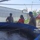 Polsek Kebomas Cek Kolam Ikan di Prambangan, Perkuat Ketahanan Pangan Nasional